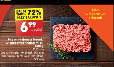 Mięso mielone z łopatki wieprzowej Kraina mięsa promocja
