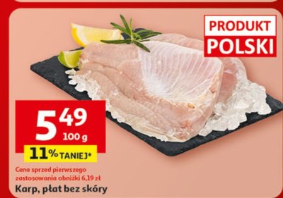 Karp, płat bez skóry promocja w Auchan