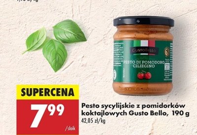 Pesto z pomidorków koktajlowych Gustobello promocja