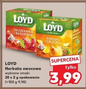 Herbata truskawki i rabarbar Loyd tea the magic experience promocja