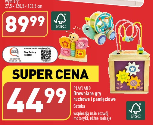Gry drewniane ruchowe i pami臋ciowe Playland promocja