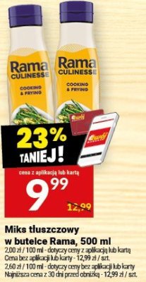 Mix tłuszczowy w butelce Rama, 500 ml promocja w Twój Market