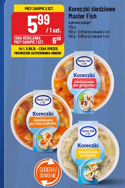 Koreczki po giżycku Master fish promocja