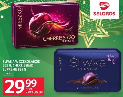 Śliwka w czekoladzie Cherrissimo Supreme 285 g promocja w Selgros