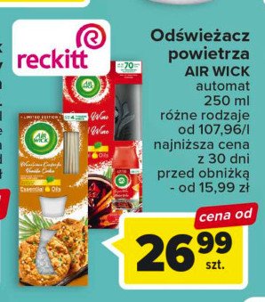 Patyczki zapachowe waniliowe ciasteczka Air wick pachnące patyczki promocja