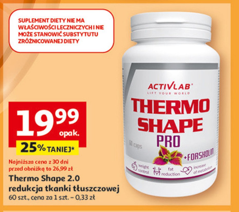 Spalacz tłuszczu thermo shape pro Activlab promocja w Auchan