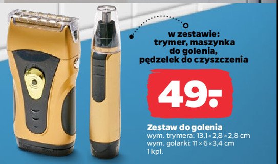 Zestaw do golenia: trymer + golarka promocja w Netto