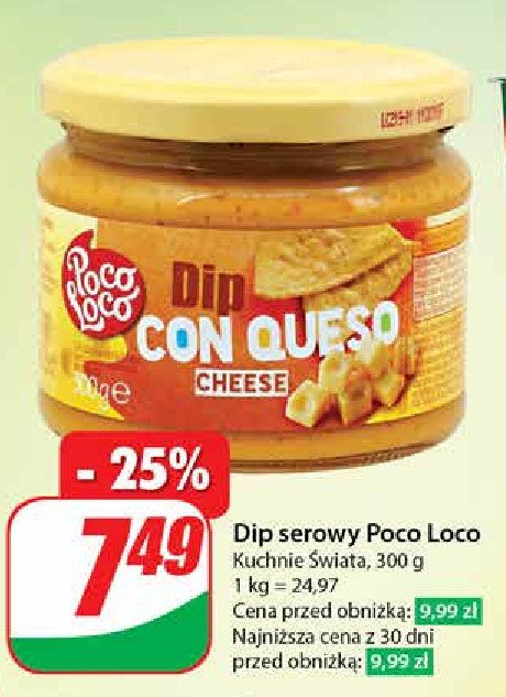 Dip con queso serowy Poco loco promocja