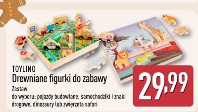 Drewniane figurki do zabawy TOYLINO promocja w Aldi