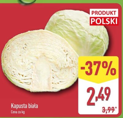 Kapusta biała promocja w Aldi