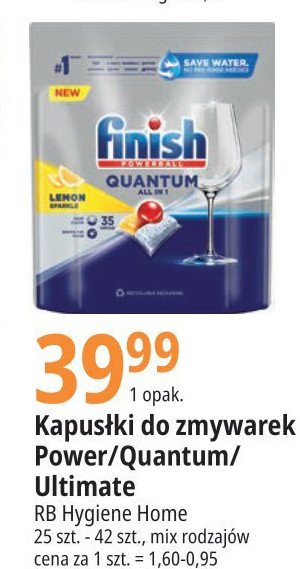 Tabletki do zmywarek FINISH POWER & PURE QUANTUM promocja