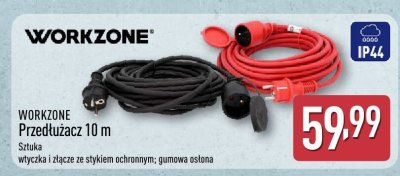 Przedłużacz 10 m WORKZONE promocja w Aldi