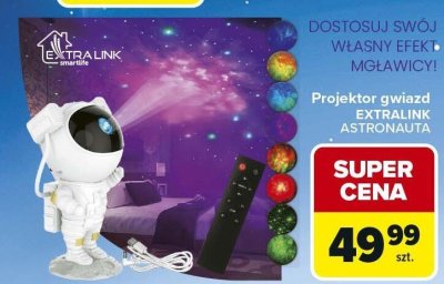 Projektor gwiazd EXTRALINK ASTRONAUTA promocja w Carrefour