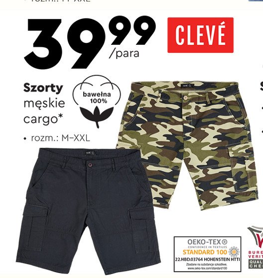 Szorty cargo m-xxl Cleve promocja