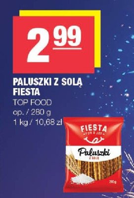 Paluszki z solą FIESTA TOP FOOD promocja w SPAR