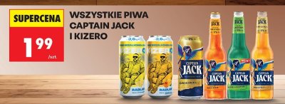 Piwo Captain Jack i Kizero: wszystkie piwa promocja w Biedronka