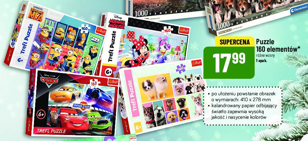 Puzzle auta 160 el Trefl promocja w POLOmarket