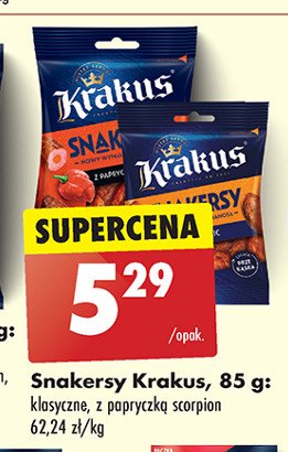 Snakersy z papryką Krakus animex promocja