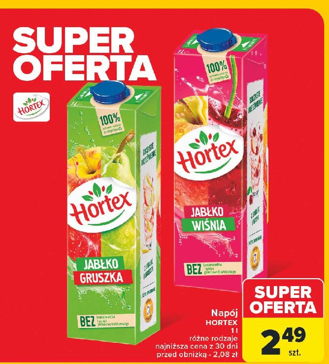 Napój jabłko-gruszka Hortex promocja