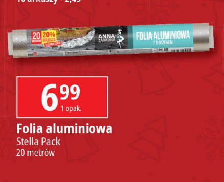 Folia aluminiowa 20 m Anna zaradna promocja