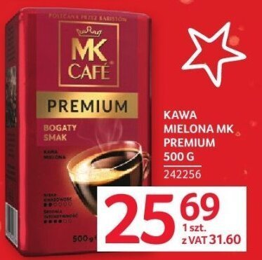 Kawa mielona MK Cafe Premium 500 g promocja w Selgros