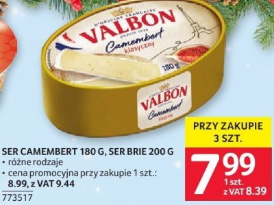 Ser Camembert 180 g, Ser Brie 200 g promocja w Selgros