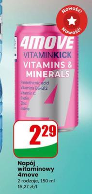 Napój witaminowy Vitamins&Minerals promocja w Dino