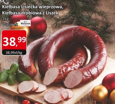 Kiełbasa Lisiecka wieprzowa 1kg Wolarek promocja w Market Point