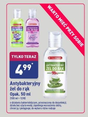 Żel antybakteryjny dla dzieci bubble gum Cleanhands promocja