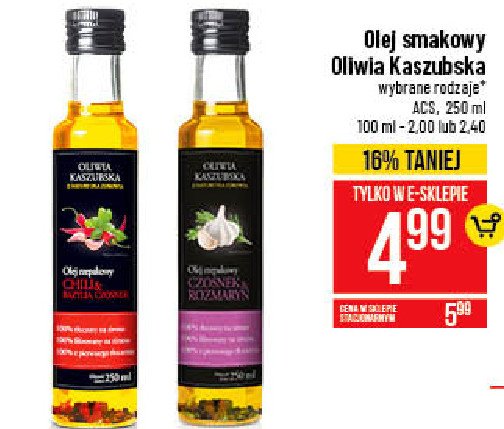 Olej czosnek i rozmaryn Oliwia kaszubska promocja