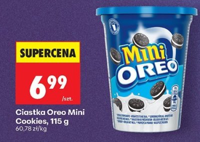 Ciastka Mini Cookies, 115 g promocja w Biedronka