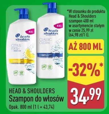 Szampon do włosów Head & Shoulders promocja w Aldi