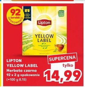 Herbata Lipton yellow label tea promocja