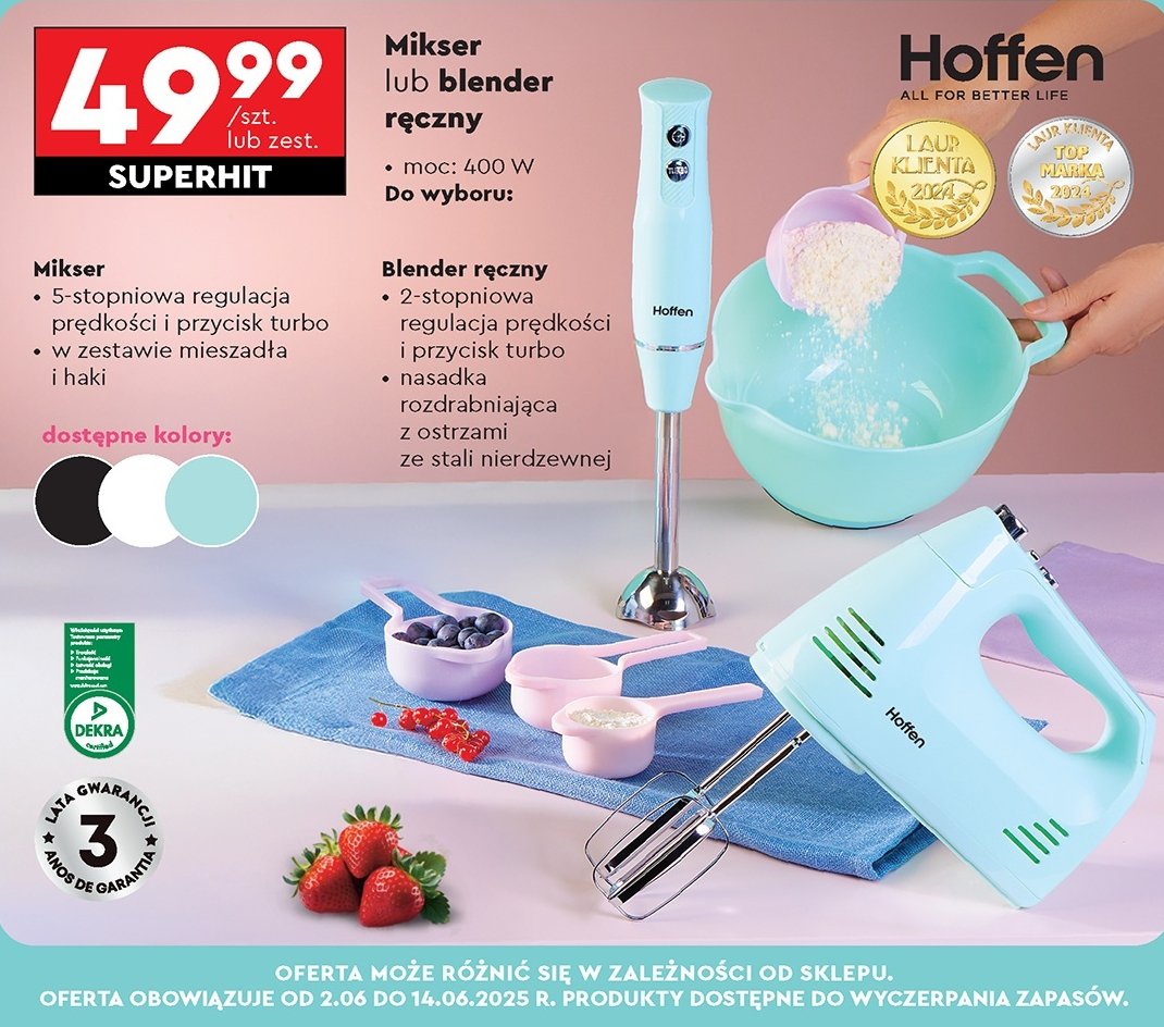Mikser r臋czny Hoffen promocja