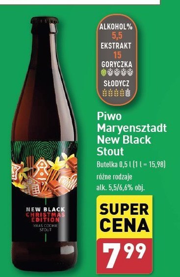 Piwo New black promocja w Aldi