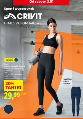 Legginsy damskie funkcyjne Crivit promocja w Lidl