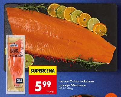 Łosoś Coho rodzinna porcja  promocja w Biedronka