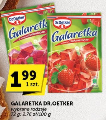 Galaretka Dr.Oetker wybrane rodzaje promocja w Euro Sklep
