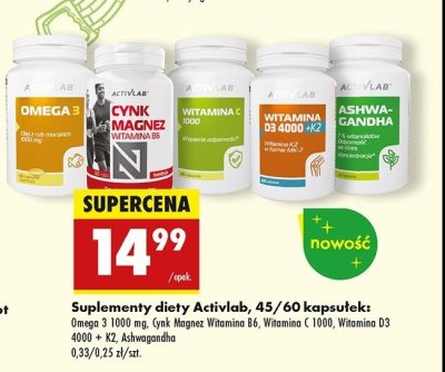 Cynk magnez witamina b6 doskonała kondycja Activlab promocja