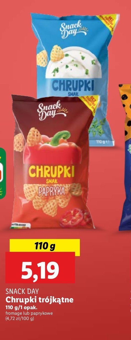 Chrupki fromage Snack day promocja w Lidl