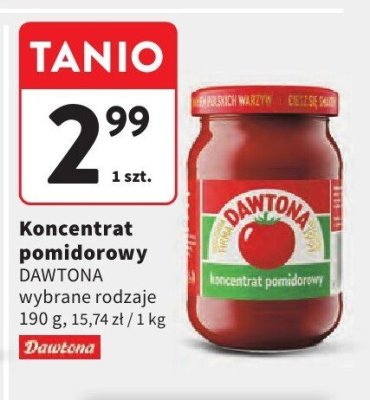 Koncentrat pomidorowy DAWTONA promocja w Intermarche
