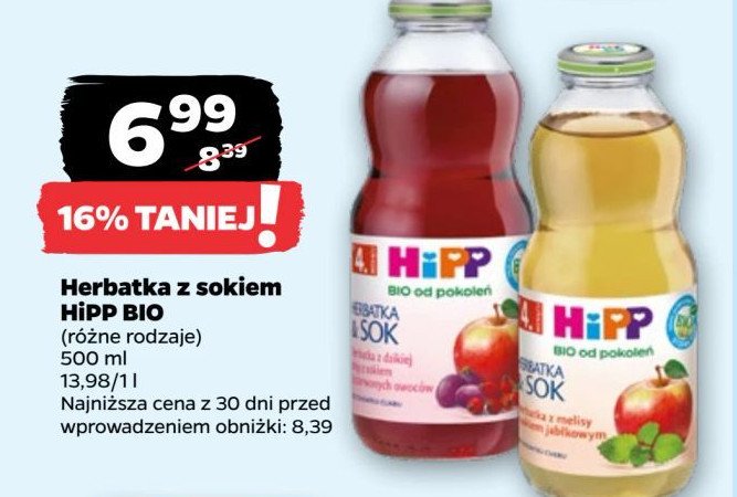 Herbatka melisa Hipp promocja