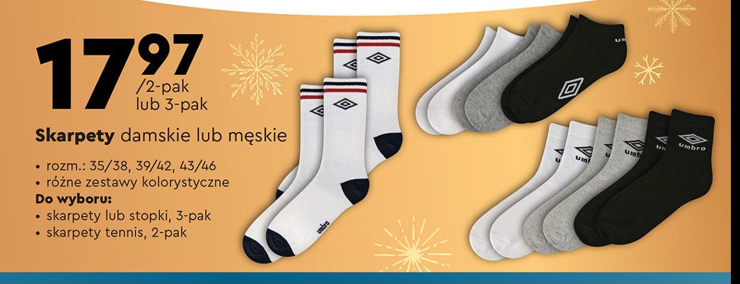 Skarpetki m臋skie rozm. 43/46 promocja