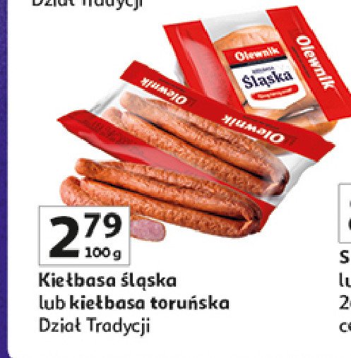 Kiełbasa toruńska Olewnik promocja w Auchan