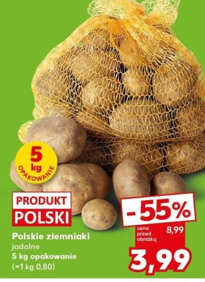 Ziemniaki jadalne 5 kg promocja w Kaufland
