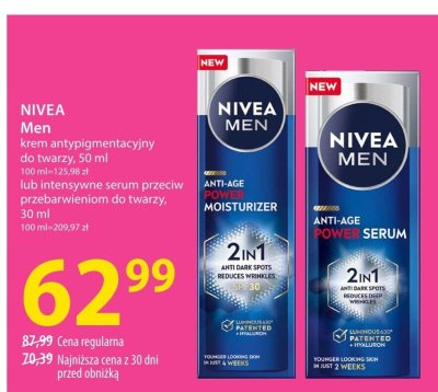 NIVEA Men intensywne serum przeciw przebarwieniom do twarzy promocja w Hebe