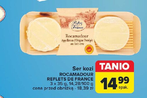 Ser rocamadour Reflets de france promocja w Carrefour Market