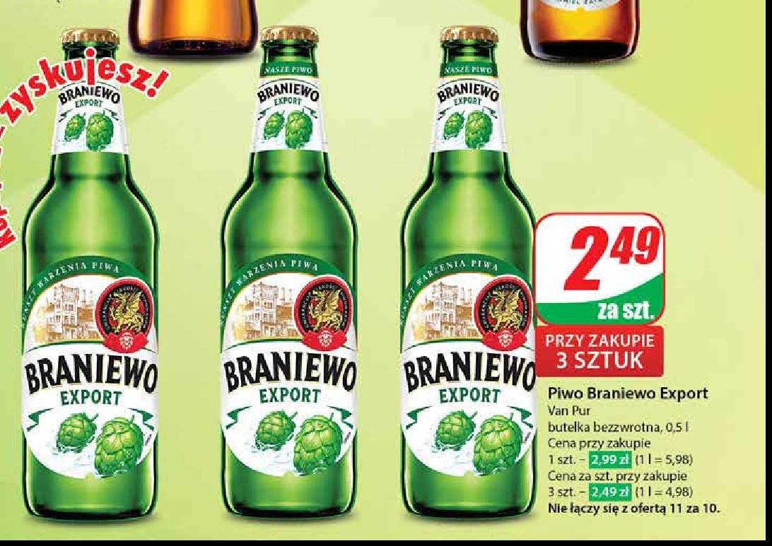 Piwo Braniewo export promocja