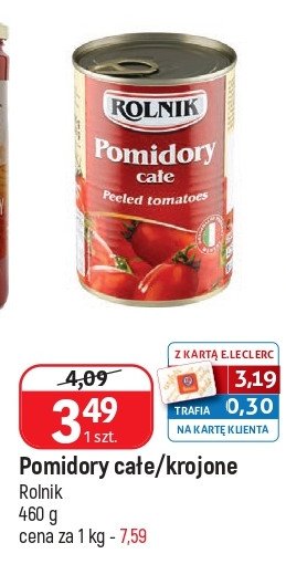 Pomidory w puszce ca艂e Rolnik promocja