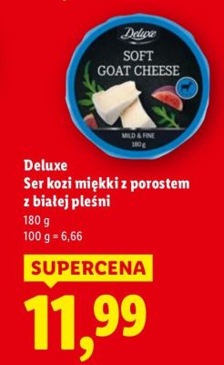 Ser kozi miękki z porostem z białej pleśni Deluxe promocja w Lidl